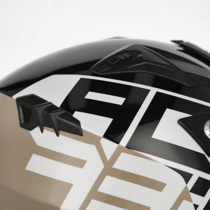 Kask Acerbis JET ARIA homologation 22-06 SPORT Skuter Trial biał-czerw-nieb