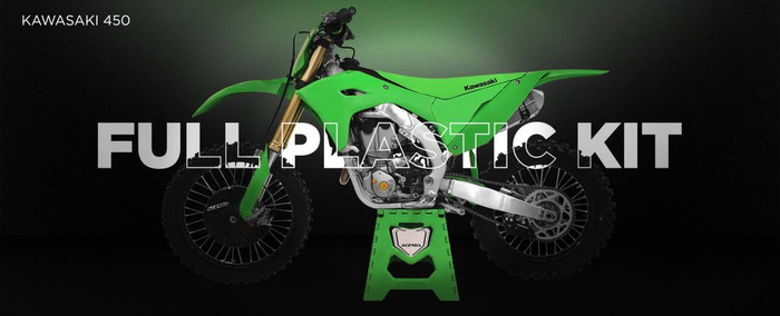 Kawasaki pełny zestaw plastików pasuje do KXF 450 2024