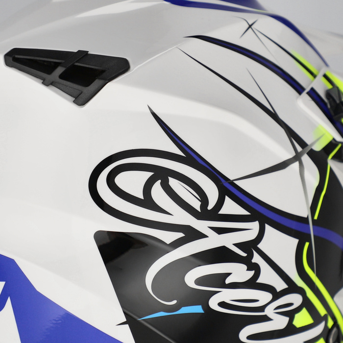 Kask Acerbis LINEAR GRAPHIC homologacja ECE/ONU 22-06 Cross Enduro