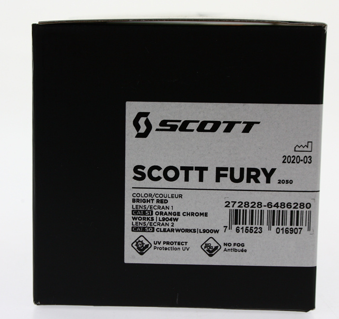 Gogle Scott Fury JASNY CZERWONY Motocross Enduro NEU 2022