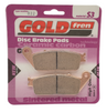 KH142 Bremsbeläge  GOLDfren 022 Ersatz: SBS 627,654, EBC FA142, Ferodo FDB 570
