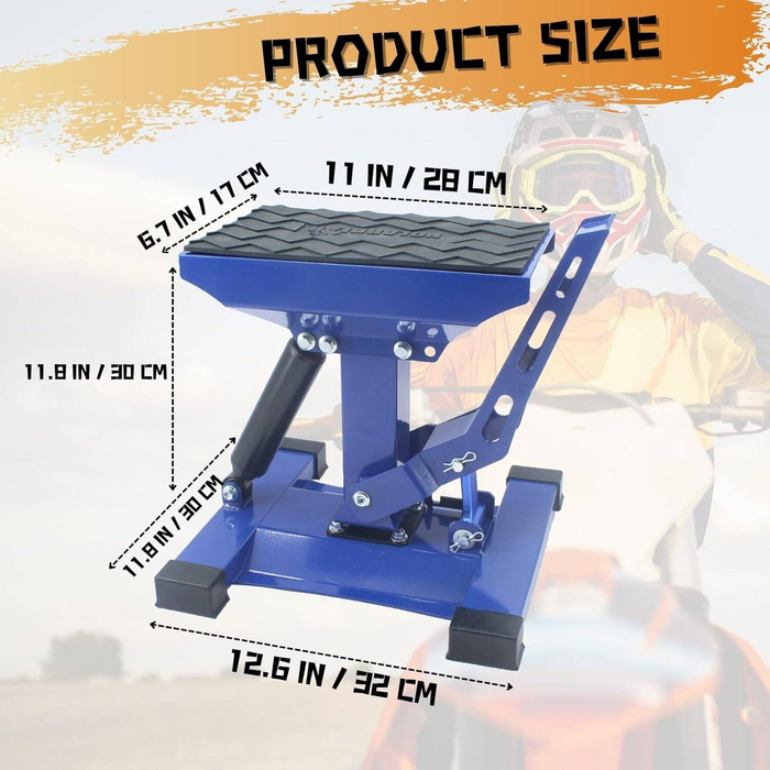 PolarBear Stojak pod motocykl / podnośnik z siłownikiem do 725kg