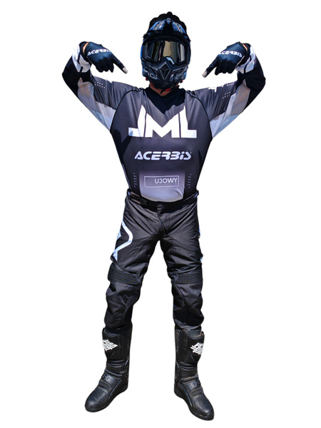 Promocyjny spersonalizowany zestaw JML MX  bluza + spodnie Acerbis MX Tranck INC + rękawiczki