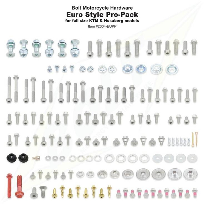BOLT USA zestaw śrub Pro Pack Euro Style pasuje do KTM / Husaberg