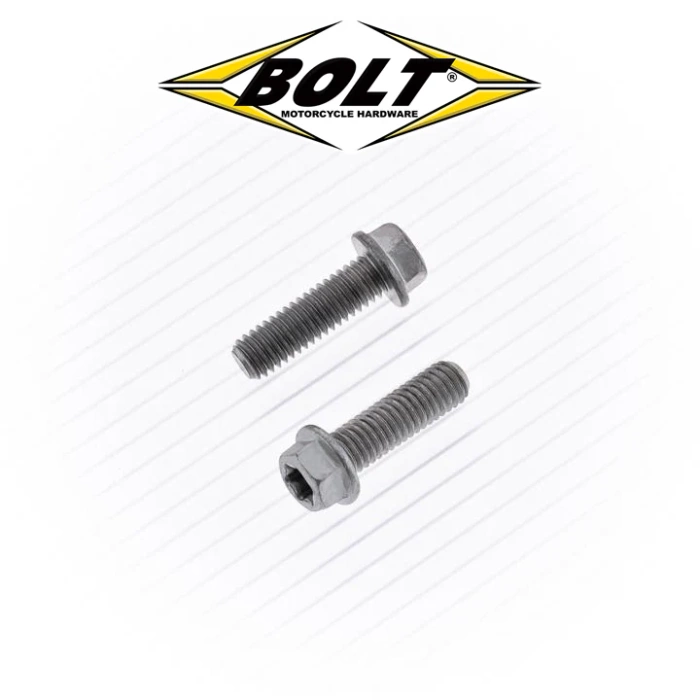 BOLT USA 10x Śruby kołnierzowe Torx M6 Euro Style 8MM 6X20MM