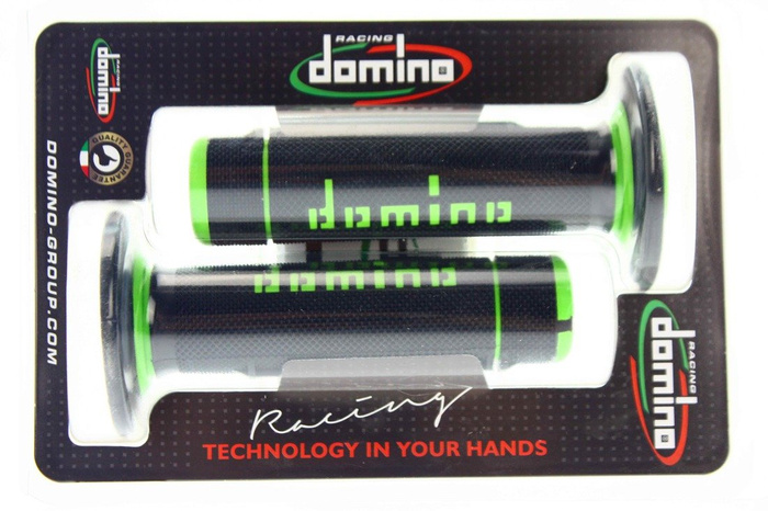 RAUSVERKAUF Griffe Domino schwarz – grün Motocross Enduro SM Kawasaki KX KXF KLX 