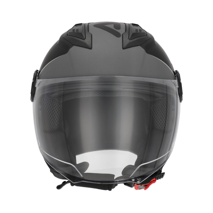 Acerbis Kask Jet Levante Graphic Ciemny szary Skuter Trial