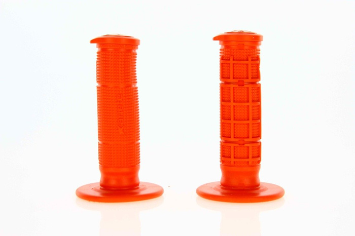 RAUSVERKAUF Ariete Silikon Griffe Half Waffle Orange Motocross Enduro Supermoto