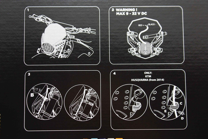 Acerbis Motorrad Scheinwerfer LED 2430 lm / 50000h Fulmine Headlight Enduro 