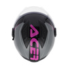 Acerbis Kask Jet Levante Graphic Ciemny szary Skuter Trial