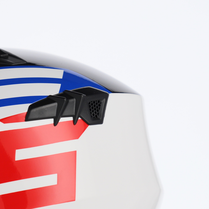 Kask Acerbis JET ARIA GRAPHIC Skuter Trial biał-czerw-nieb