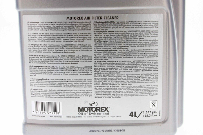Motorex AIR Filter Cleaner 4L Luftfilterreiniger 