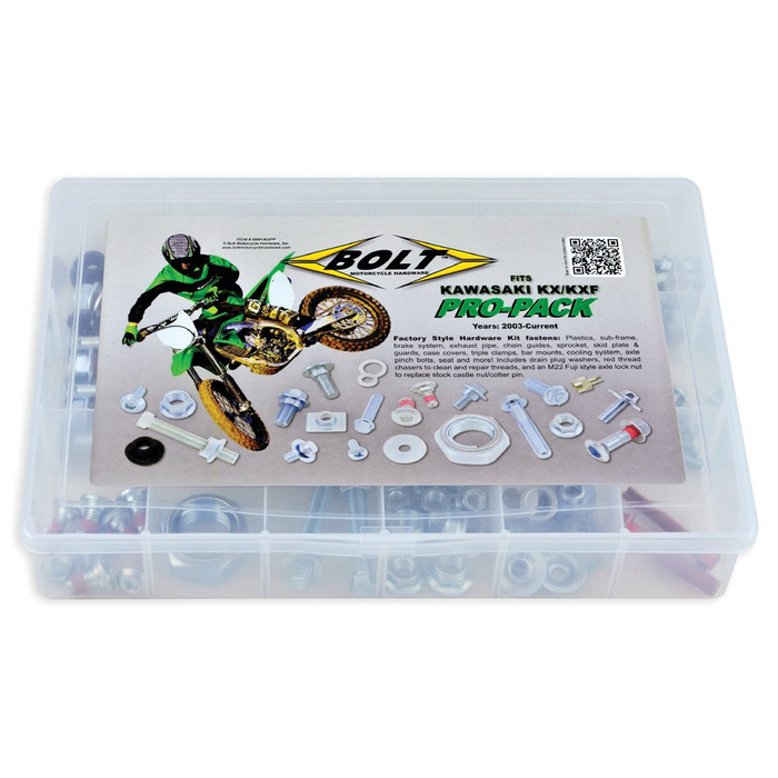 BOLT Pro Pack Schrauben Satz Schraubenkit für Kawasaki KX / KXF made in USA