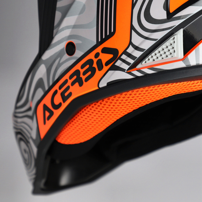 Kask Acerbis WHOOPS GRAPHIC HELMET HOMOLOGACJA ECE/ONU 22 06 Cross Enduro