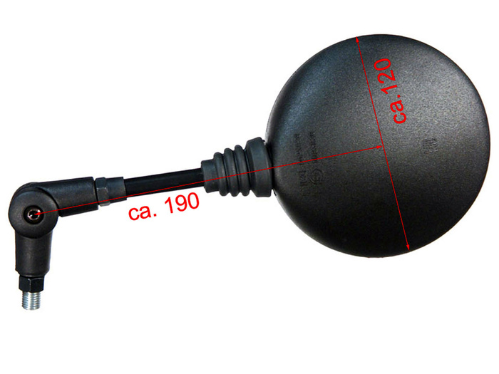 FAR lusterko składane motocyklowo  - rowerowe z homologacją