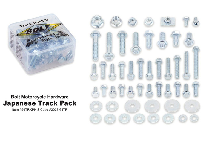 Ekspozytor + 6 x BOLT Track Pack II do motocykli japońskich