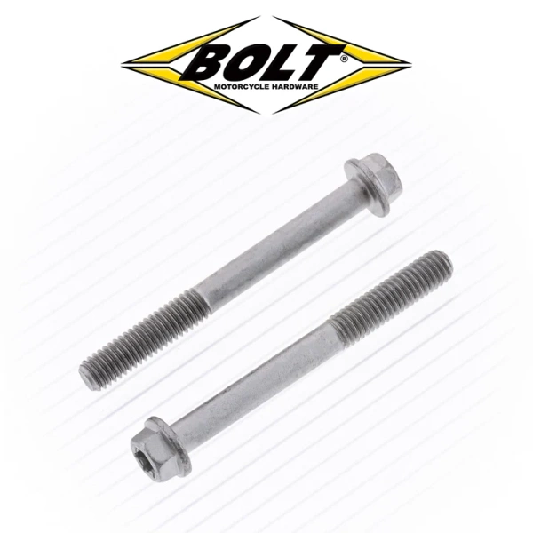 BOLT USA 10x Śruby kołnierzowe Torx M6 Euro Style 8MM 6X45MM