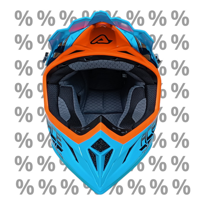 Kask Acerbis Steel Carbon z małą wadą lakierniczą S Cross Enduro