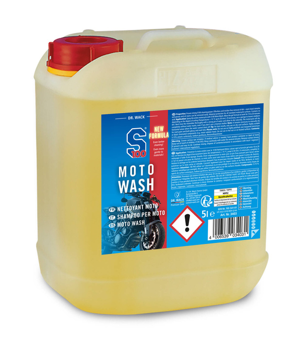 S100 Moto Wash 5L Total Cleaner Plus środek do mycia motocykla 