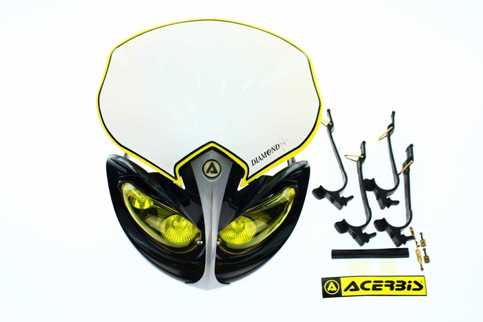 RAUSVERKAUF Acerbis Scheinwefer Diamond Supermoto Enduro Stunt Naked Bike Ausverkauft 