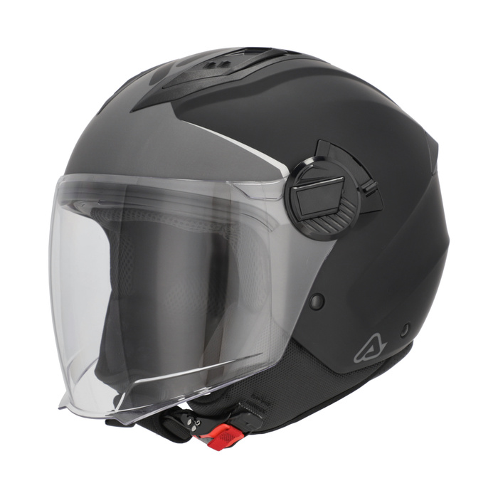 Acerbis Kask Jet Levante Graphic Ciemny szary Skuter Trial