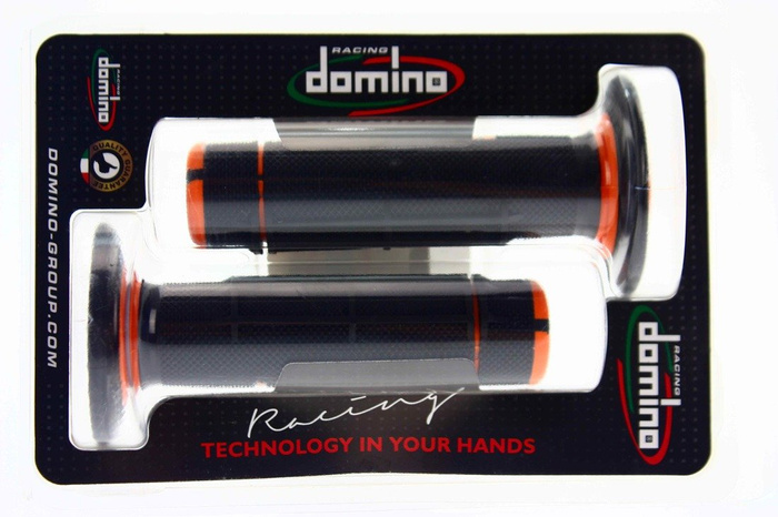RAUSVERKAUF Griffe Domino schwarz – orange  Motocross Enduro Honda XR CR CRF CRM