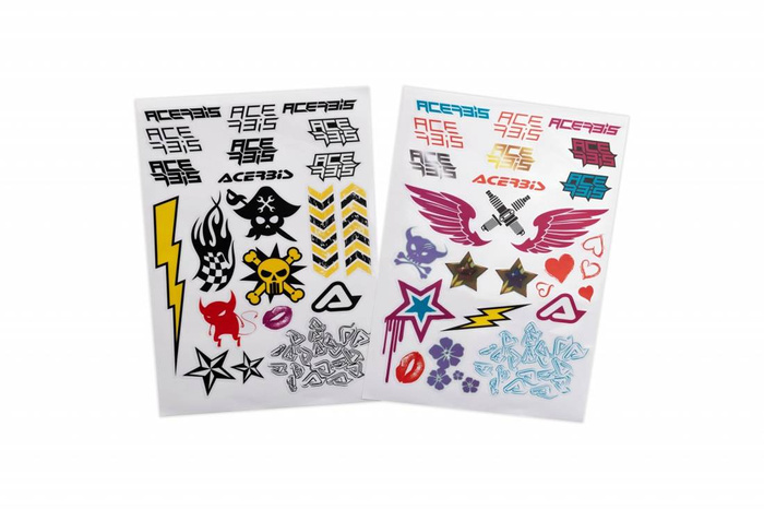 Rausverkauf Acerbis Jet Baby Helm für Kinder, Roller, mit Aufklebern zur Personalisierung des Helms