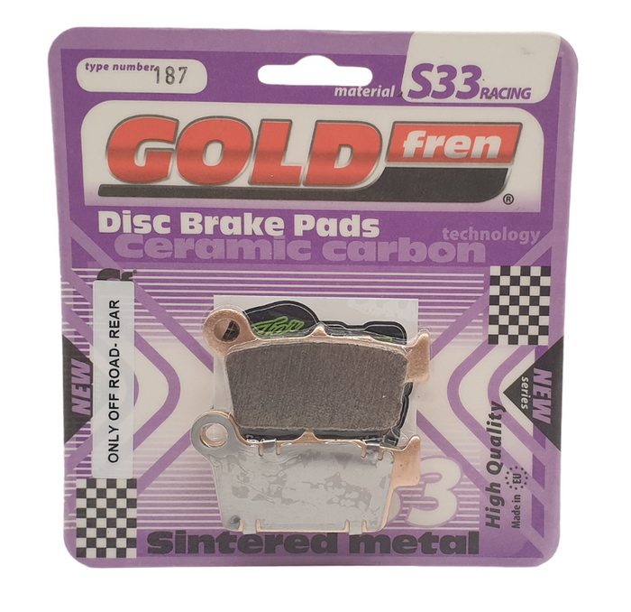 KH367 Klocki hamulcowe GOLDfren 187 m.in. tył Yamaha, Kawasaki, Suzuki 