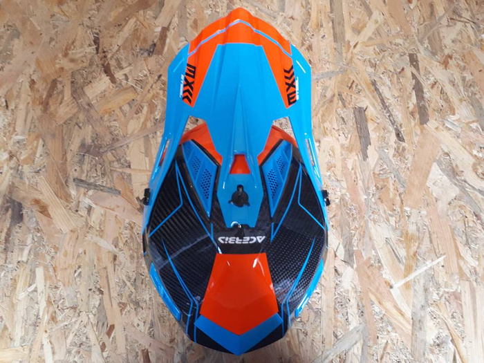 Acerbis Helm Steel Carbon Cross Enduro Quad mit ästhetischem Defekt M