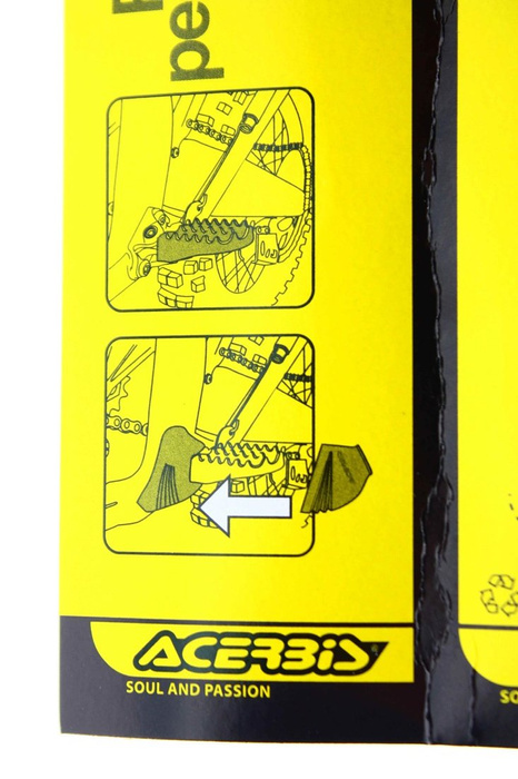 RAUSVERKAUF Acerbis Gummifußrastenschutz MOTOCROSS ENDURO NEU