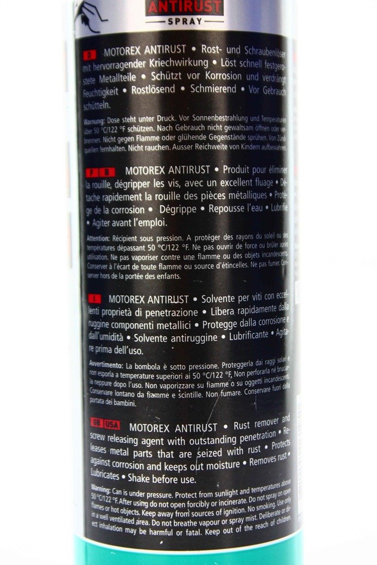 Dégrippant MOTOREX Antirust Spray - 500ml